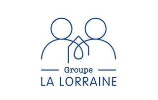 Logo La Lorraine (deux personnes une maison)